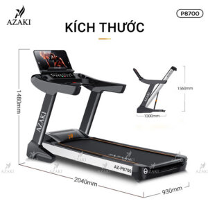 AZAKI Poseidon P8700 Commercial Smart Treadmill